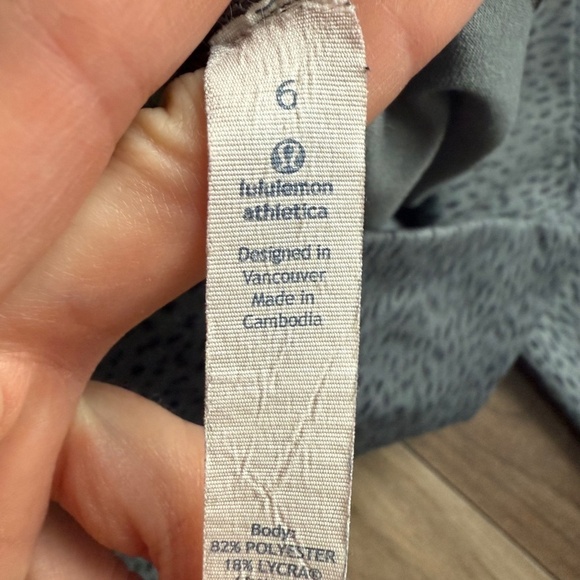 Lululemon Wunder Under Pant *Full-On Luon (Roll Down) | Dottie Dash Slate Black - Picture 6 of 6